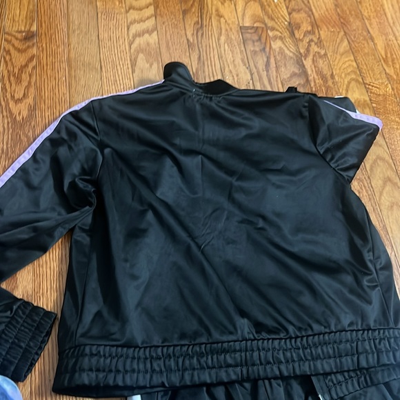 Garage Track suit 2 piece sweatpants and zipper jacket Size Medium black purple - Picture 7 of 12
